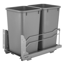Rev-A-Shelf Double Pull Out Trash Can 27 Qt with Soft-Close, 53WC-1527SCDM-217 picture