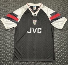 Arsenal FC Vintage 1992-1993 Equipment Black JVC Soccer Jersey Retro RARE picture