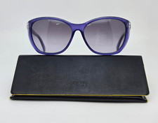 Fendi FS5219 513 Crystal Purple Frame Grey Gradient Lens Sunglasses w/ Case 58mm picture