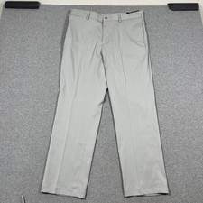 NWT Slazenger Golf Pants Wicking Men's 34x30 Grey Hi Rise Core Pants - picture