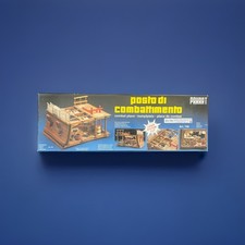 Vintage Panart 740 Posto di Combattimento Battle Station 1:23 Wood Model Kit picture