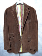 VERY RARE Etro 100% Calf Leather Suede Jacket Size 54IT Brown Silk Lined Vintage picture