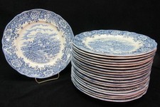 Vintage Salem Olde Staffordshire Blue English Village 6-1/2