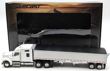 Tonkin STKW6028 Kenworth W990 Tractor w/ Grain Trailer - White 1/53 Diecast MIB picture