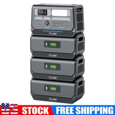 ALLWEI 2400W Portable Power Station 2048Wh, UPS Solar Generator for Home Camping picture