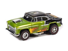 Auto World SC426-3G Xtraction 1955 Chevy Bel Air Rat Fink HO Scale Slot Car picture