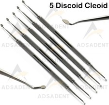 5Pcs Discoid Cleoid Carver Amalgam Dental Excavator Restorative Flash Remover picture
