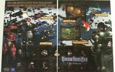 2001 KINGDOM UNDER FIRE: War of Heroes ~ 2 pg. Vintage Video Game PRINT AD picture