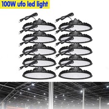 10Pack 100W UFO Led High Bay Light Commercial Industrial Warehouse Factory Light picture