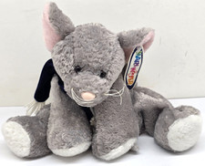 Vintage 2001 Mary Meyer Flip Flops Gray Merry Mouse Beanbag Plush Scarf W/ Tag picture