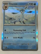 Glaceon 025/131 Sv: Prismatic Evolutions Holo Pokemon TCG Eeveelution picture