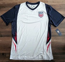 U.S. Soccer Federation USMNT Adult Game Day Soccer Poly Shirt Jersey T-Shirt M picture