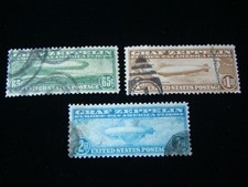 U.S. Scott #C13-C15 Set Used Zeppelins $1070.00 SCV Nice picture