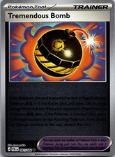 Tremendous Bomb Pitch Black Pokemon Uncommon Reverse Holo Near Mint 082/084 picture