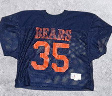 Vintage 80s Chicago Bears #35 Blue Mesh Football Jersey M NFL Russell Athletic picture