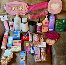 Bath & Body Works Bundle Lot, Moisturizing, Hyaluronic Self Care Makeup Spa Pink picture