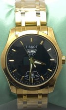 Refurbished Rare Gold-Tone Tissot Date-Day Display Quartz Working Wristwatch picture