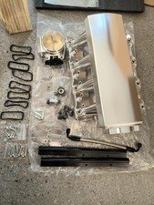 92mm High Intake Manifold LS1 LS2 LS6 4.8L 5.3L 5.7L w/Fuel Rail Throttle Silver picture