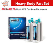 MARK3 HEAVY BODY FAST SET VPS PVS Dental Impression Material 50ML Cartridges USA picture