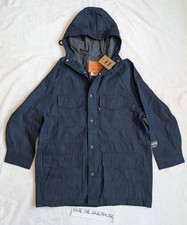 New w/ Defect Levi's Premium OASIS Tour Denim Parka S IRREGULAR picture
