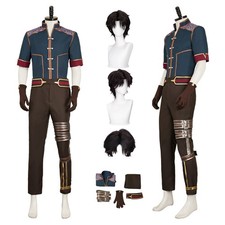 LOL S2 Jayce Cosplay Costume Halloween Carnival Uniform Suit Pants Coat+Wig Hair picture