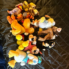 Walt Disney Characters Mickey Mouse & Friends Vintage Plush Lot 1978 6-14 in picture