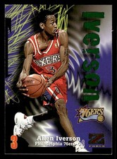Allen Iverson 1997-98 SkyBox Z-Force #100 Philadelphia 76ers ESE QTY picture