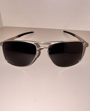 Oakley Gauge 8 OO4124 Chrome Frame Galaxy Chrome Sunglasses with Black Lenses picture