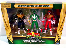 NEW Mighty Morphin Power Rangers POWER TRANSFER PACK 3 Figures Black Red Green picture