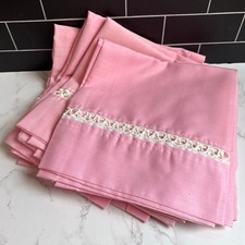 4 VTG JCPenney Pink Penn-Prest Curtains 33x36 Unused Set of 4 picture