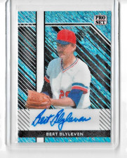 Bert Blyleven 4/10 2024 Leaf Pro Set Auto Shimmer Light Blue PSABB1 Hall of Fame picture