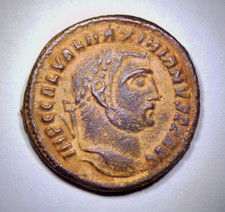 Galerius Ancient Roman Bronze Follis Nummus 308-310 AD Alexandria RIC VI 107a picture