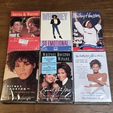 Whitney Houston Cassette Singles Lot of 6 SEALED Arista Vintage 80s 90s picture