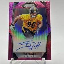 2017 Panini Prizm T.J Watt Pink Prizm Rookie Autograph #RA-TI Steelers RC picture