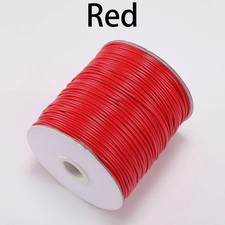 10M Waxed Cotton Cord Black Jewelry Making Thread 0.5-2mm Necklace Rope String picture