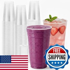 DHG PROFESSIONAL 24oz Crystal Clear PET Plastic Cups, Disposable Cold Cups picture