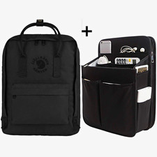 Fjällräven Re-Kånken Water Resistant Backpack + Yoillione Nylon Organizer insert picture