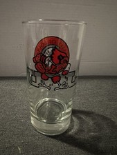 Vintage University of Louisville Cardinals Drinking Glass 1798 UofL 6” Tall picture
