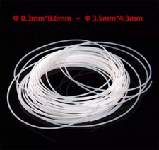 PTFE Hose 260 ° C Inner Diameter 0.3mm-3.5mm White Thin Tube Plastic Hose 5-100M picture