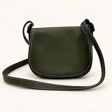 Coach 1941 Saddle Bag 23 Dark Green Glovetanned Leather Crossbody 55036 Heritage picture