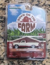 GREENLIGHT 1:64 1981 GMC SIERRA CLASSIC K2500 DOWN ON THE FARM SRS 10 GL48100-D picture