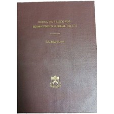 Trimming Into A Radical Wind: Benjamin Franklin In England, 1765-1775. Princeton picture