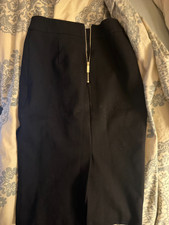 Ted Baker London Melora Black Gold Pencil Skirt Women's Size 1 - See pics picture