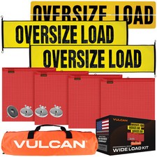 VULCAN Ultimate Oversize Load Flags, Oversize Load Signs, & Magnets Kit picture