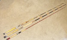 3 Old Vintage Glass Saltwater Rods -- USLAN - HERTER'S + 1 More picture