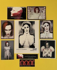 MARILYN MANSON Mechanical Animals Press Photo Postcards Stickers Lot  XLNT cond. picture