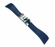 ROLEX Blue OYSTERFLEX Watch Band 22MM Fit SUBMARINER, Rolex Deepsea & others picture