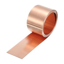 Copper Sheet Roll 2500 x 25 x 0.2mm 99.9% Pure Copper Strip Copper Flashing] picture