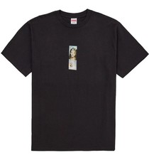 Supreme Prayer Card Box Logo Tee Black Size M Black IN HAND SHIPS ASAP picture
