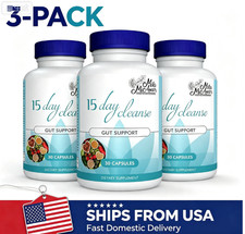 3pc Day 15 Gut Cleanse- Gut & Colon Assistance 30 Capsules Dietary Supplement- picture